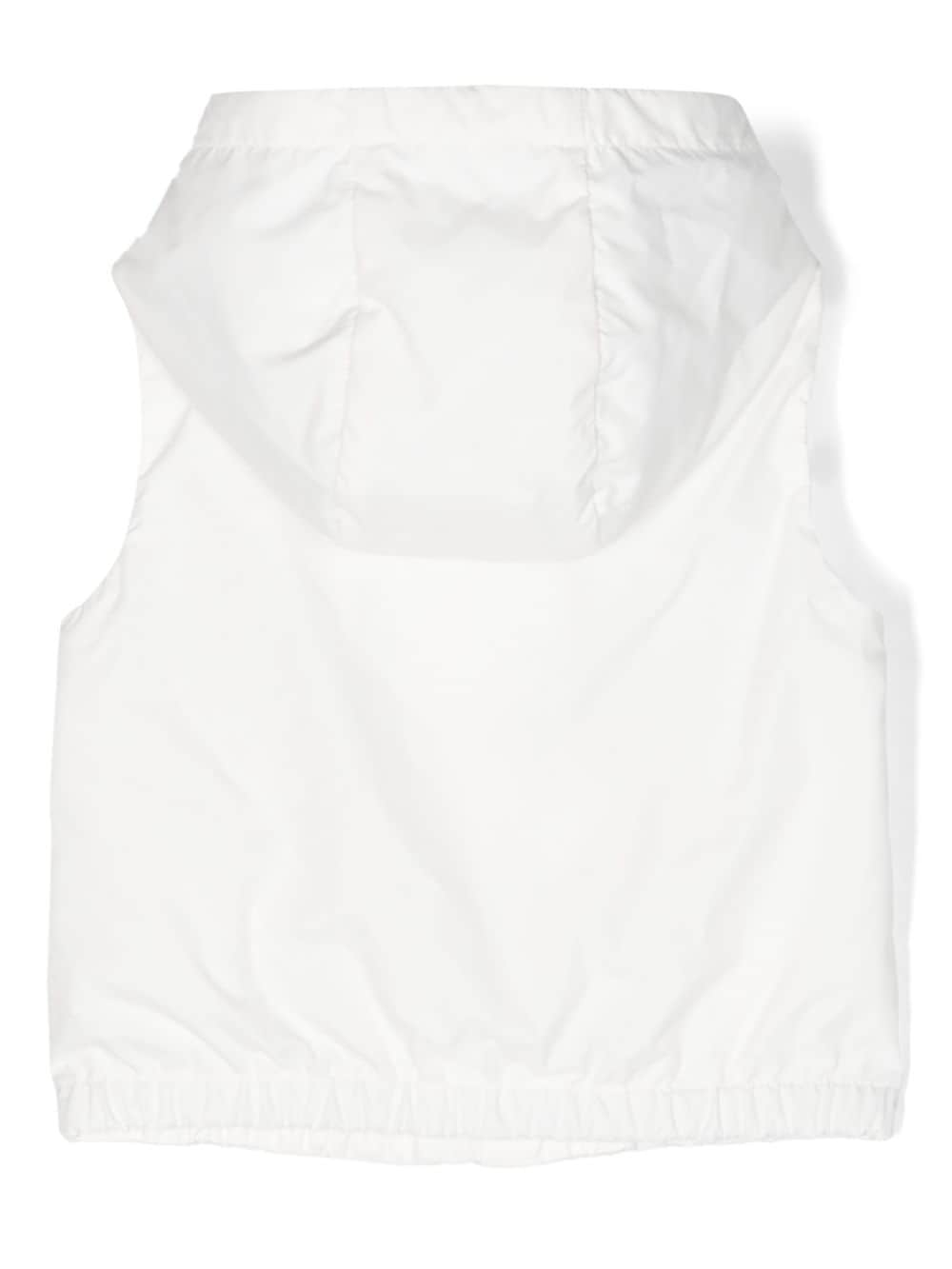 Moncler Enfant Bodywarmer met logopatch - Wit