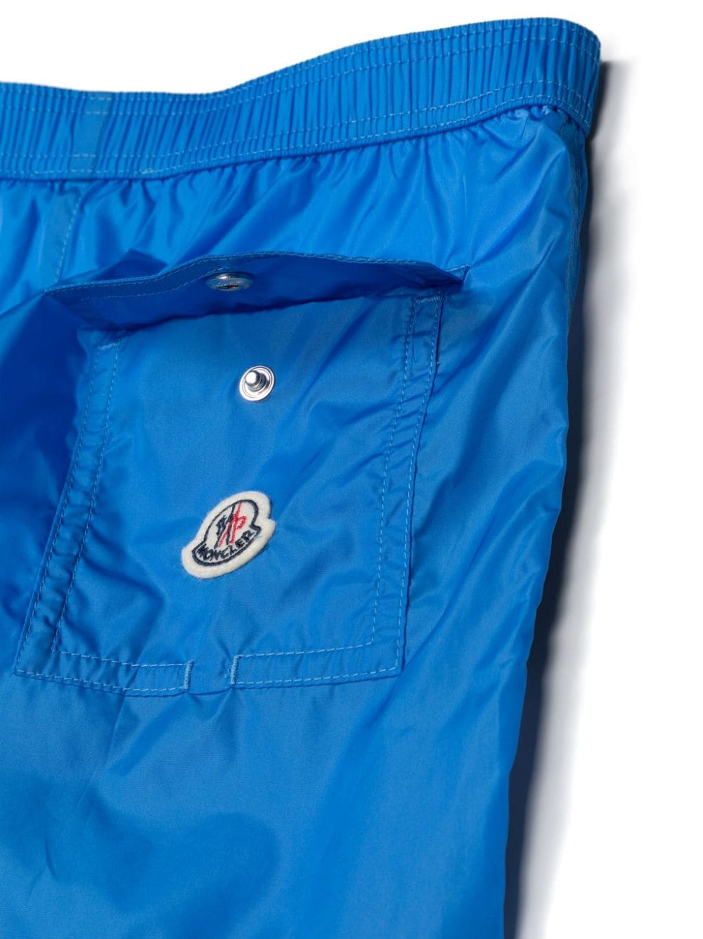 Moncler Enfant Zwembroek met logoprint - Blauw