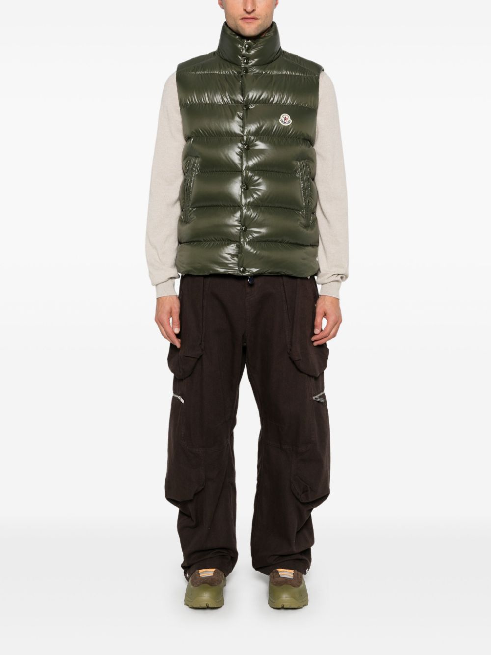 Moncler Gewatteerde bodywarmer - Groen