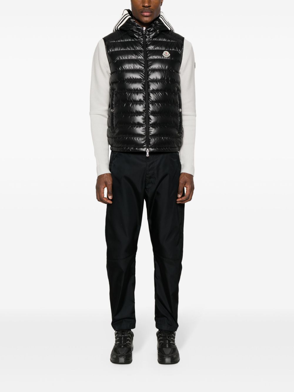 Moncler Gewatteerde bodywarmer - Zwart