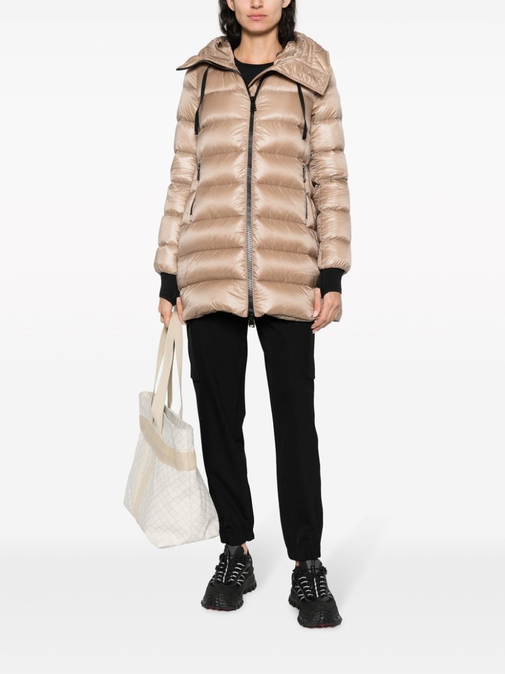 Moncler Jas met capuchon - Beige