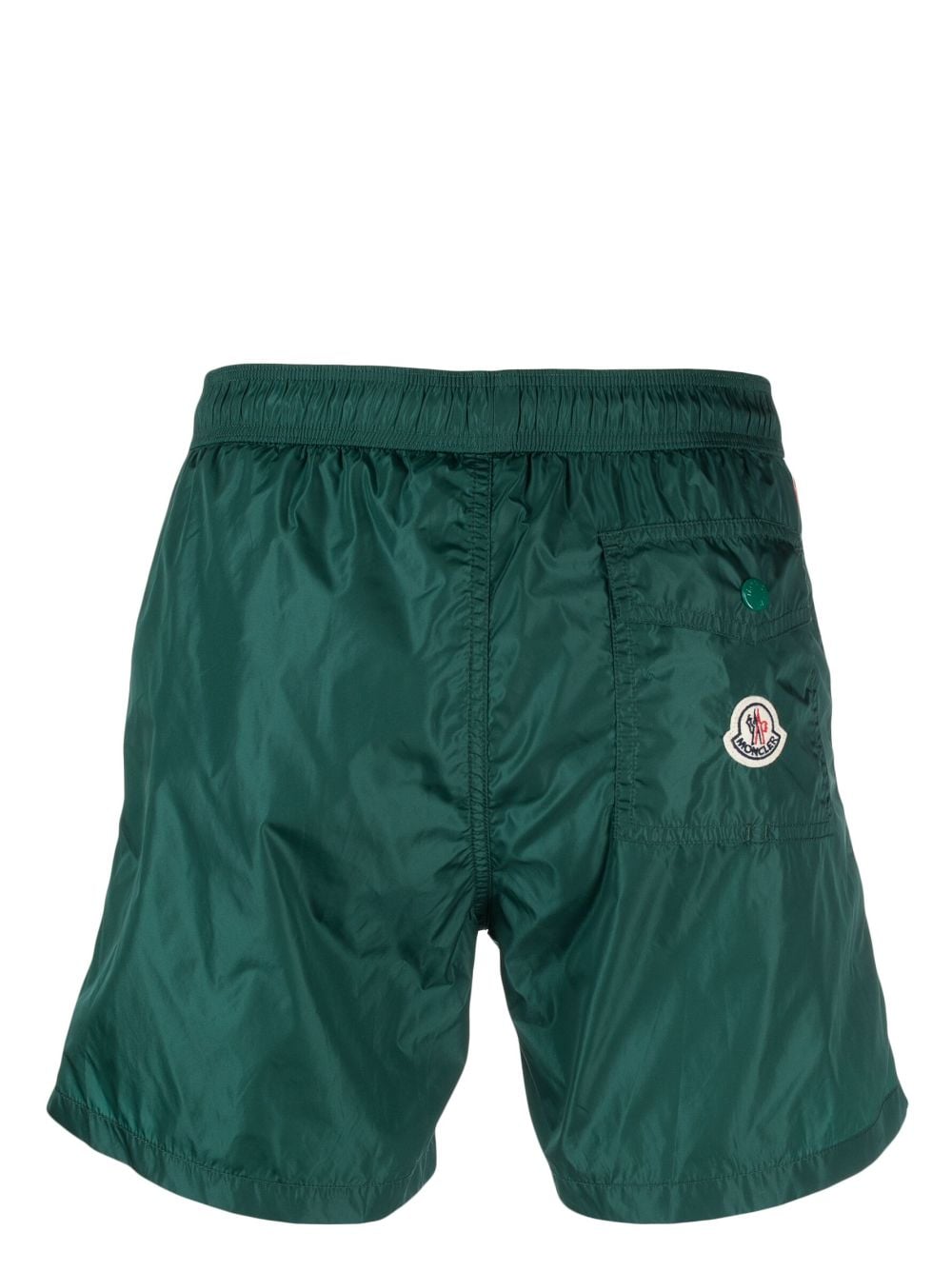 Moncler Zwembroek met logopatch - Groen