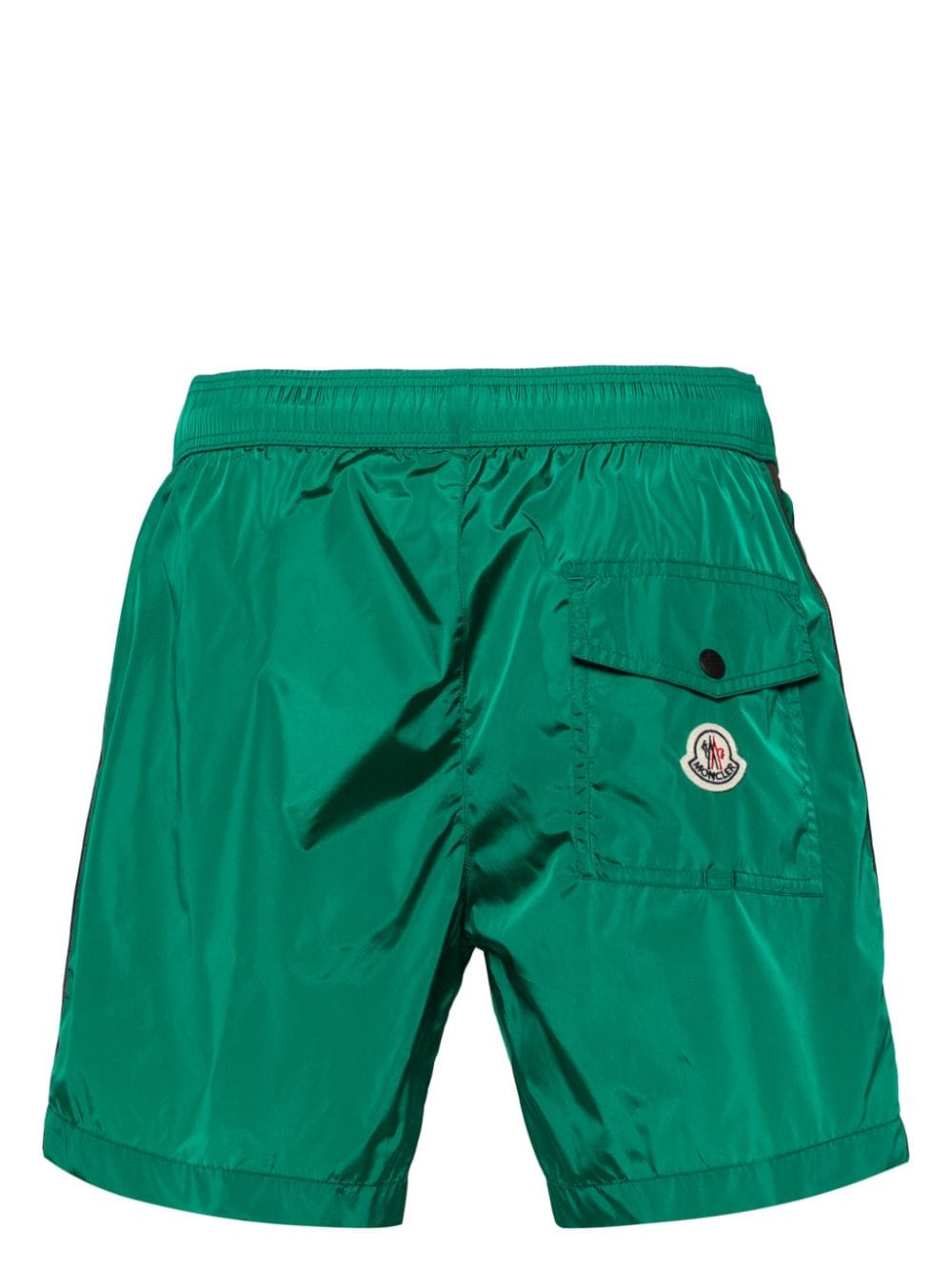 Moncler Zwembroek met logopatch - Groen