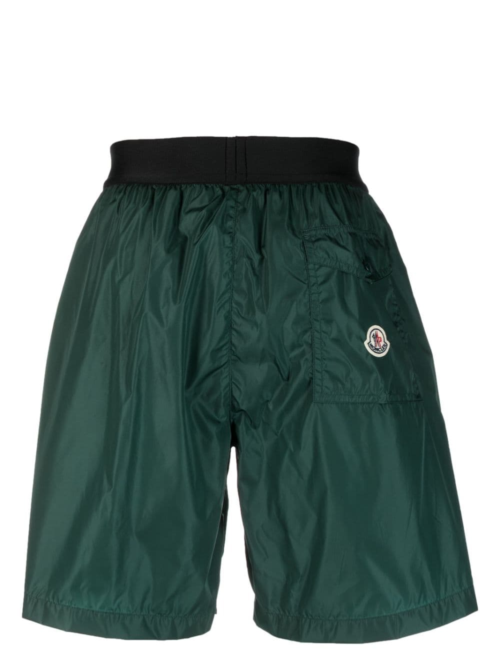 Moncler Zwembroek met logopatch - Groen