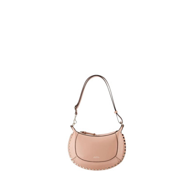 Moon Tas Leer Neutraal Schoudertas Isabel Marant , Beige , Dames