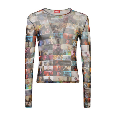 MultiColour Top in Stijlvol Ontwerp Diesel , Multicolor , Heren