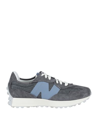 New Balance 327 Man Sneakers Grey Size 10 Soft Leather, Textile fibers