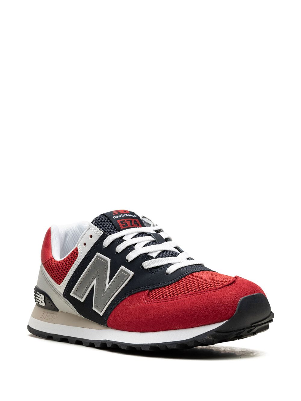 New Balance 574 Pebbled Sport "Team Red" sneakers - Rood