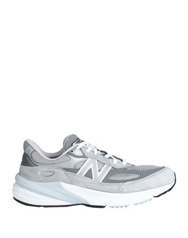 New Balance 990 Man Sneakers Grey Size 8 Leather, Textile fibers