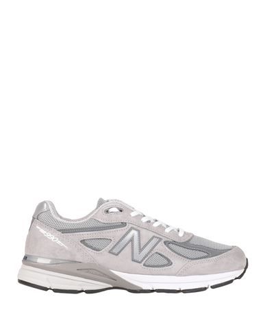 New Balance 990 Man Sneakers Grey Size 9 Soft Leather, Textile fibers