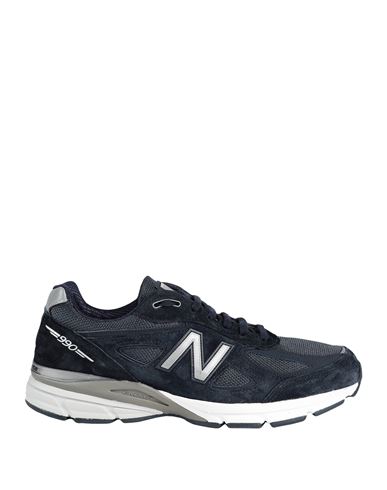 New Balance 990 Man Sneakers Navy blue Size 9 Textile fibers, Leather