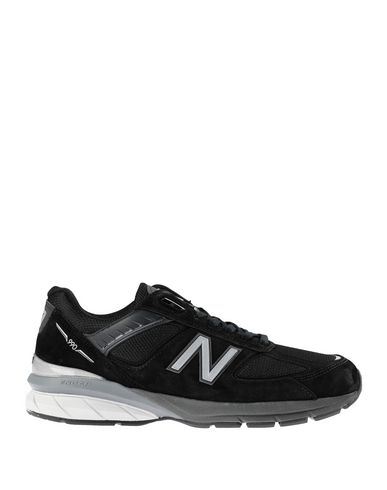 New Balance 990 V5 Man Sneakers Black Size 12 Soft Leather, Textile fibers