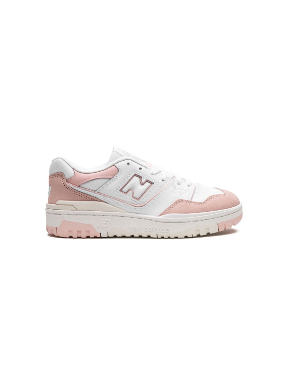 New Balance Kids "550 ""White Pink Sea Salt"" sneakers" - Wit