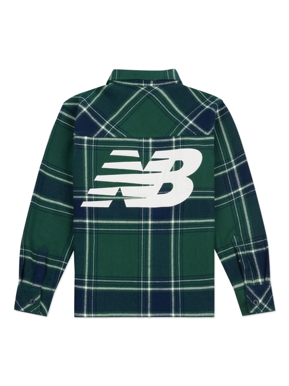 New Balance Kids Shirt met geborduurd logo - Groen