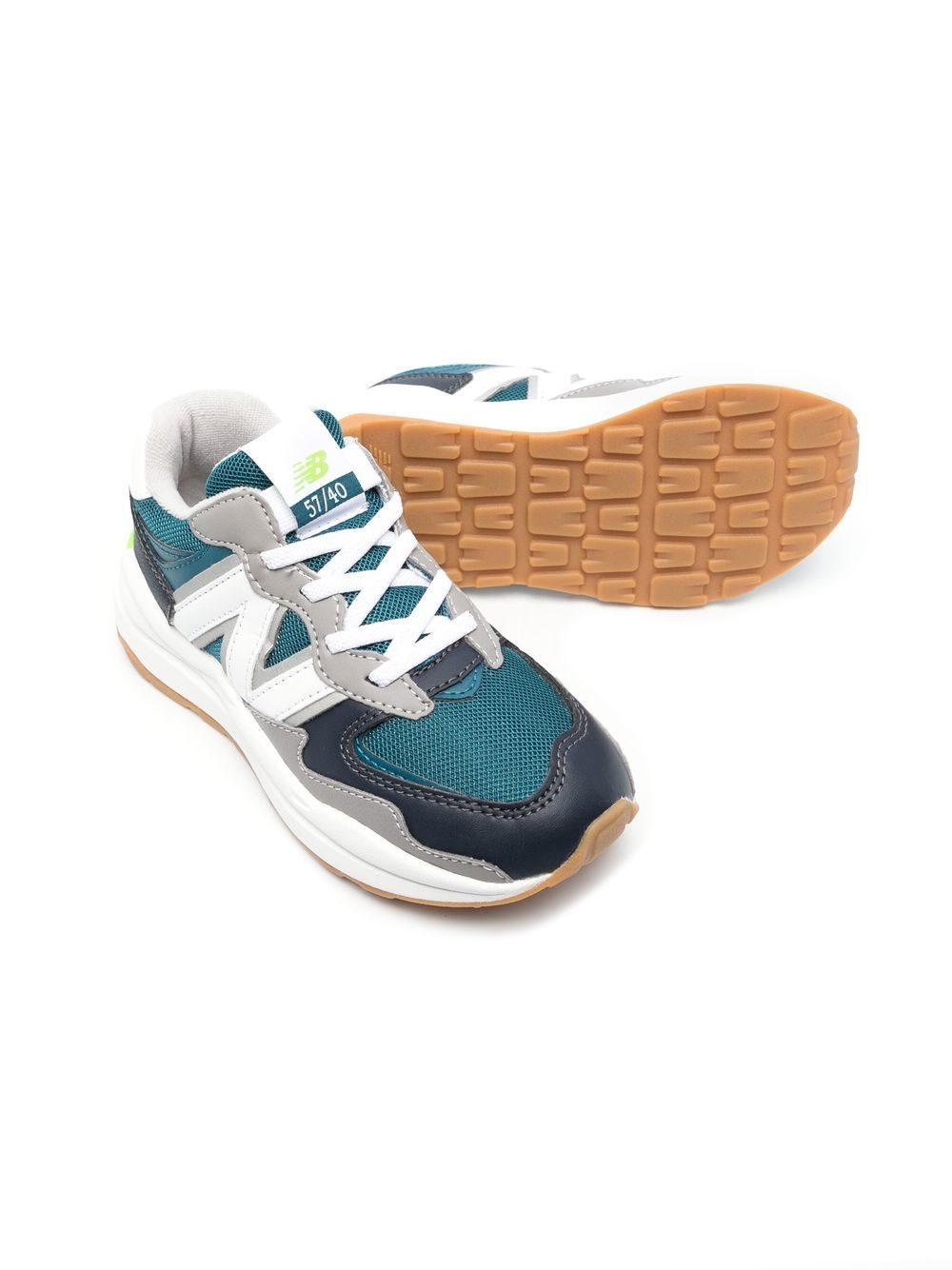 New Balance Kids Sneakers met logopatch - Blauw