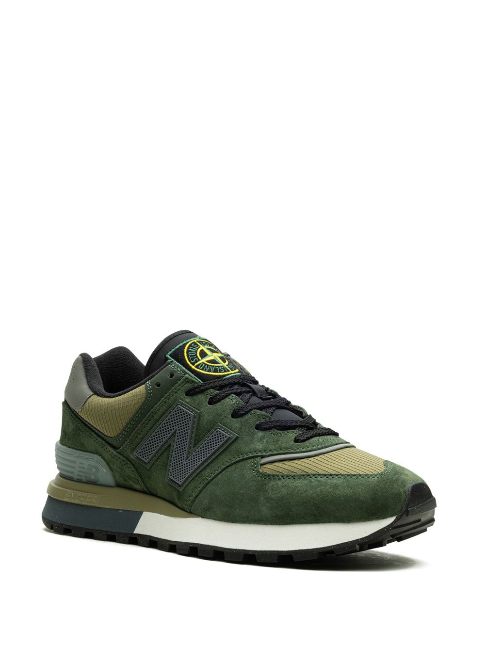 New Balance x Stone Island 574 Legacy "Dark Green" sneakers - Groen