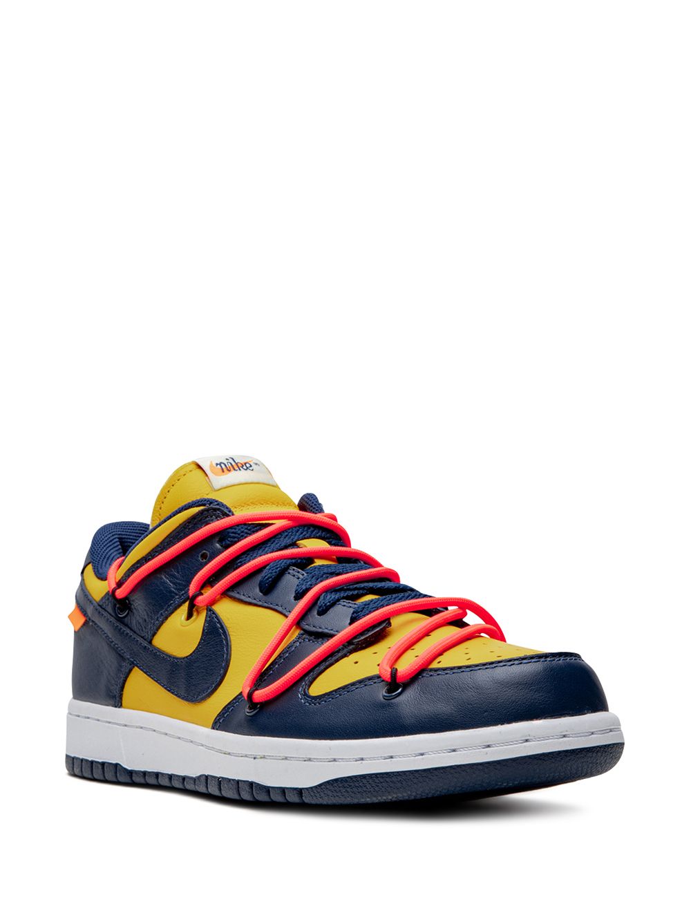 Nike X Off-White Dunk Low "University Gold" sneakers - Blauw