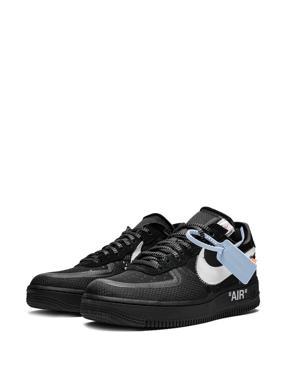 Nike X Off-White The 10: Nike Air Force 1 lage sneakers - Zwart