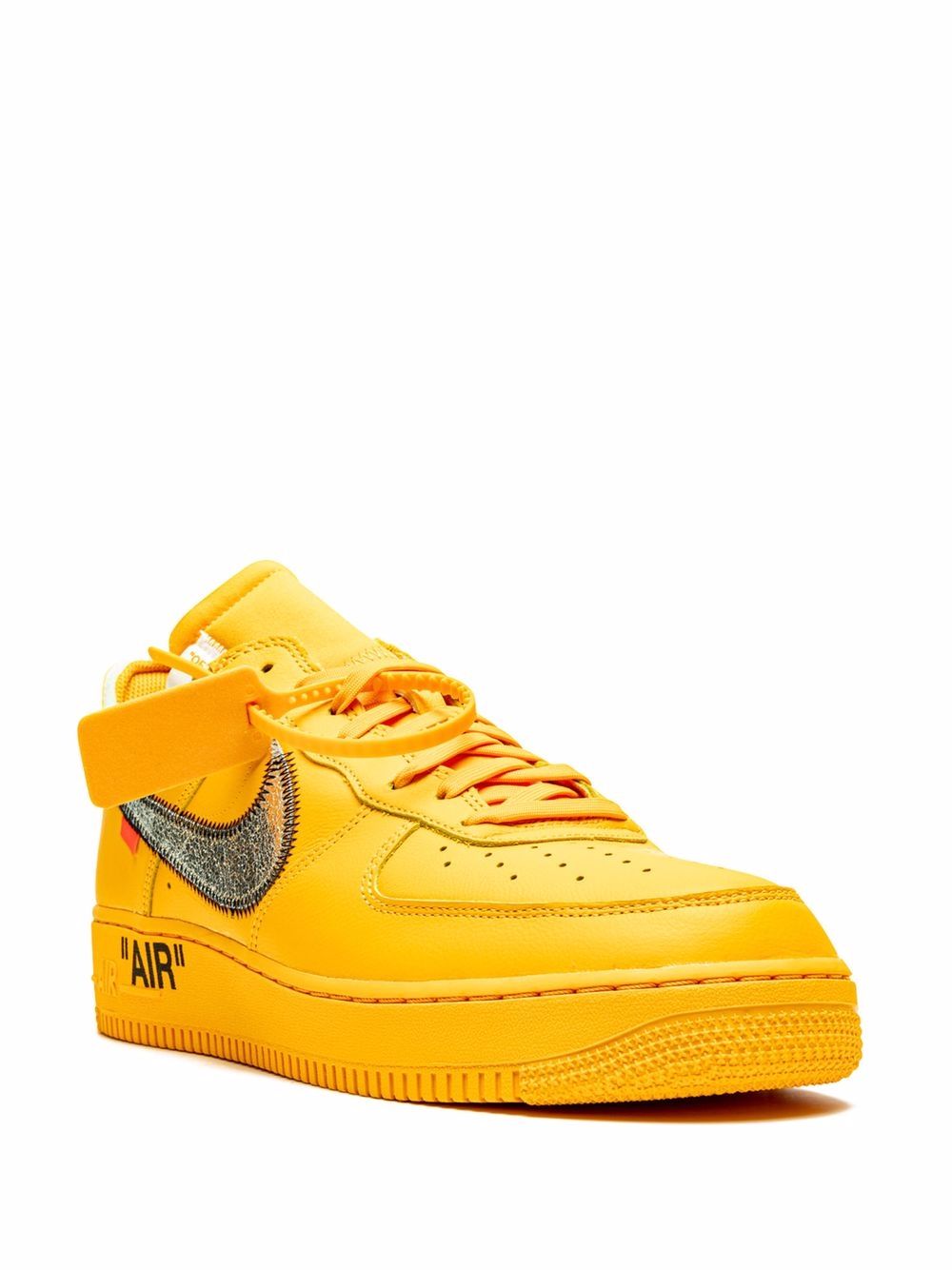 Nike X Off-White "x Off-White Air Force 1 Low ""University Gold"" sneakers" - Geel