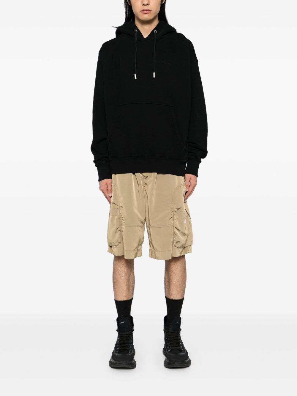 Off-White Hoodie met logoprint - Zwart