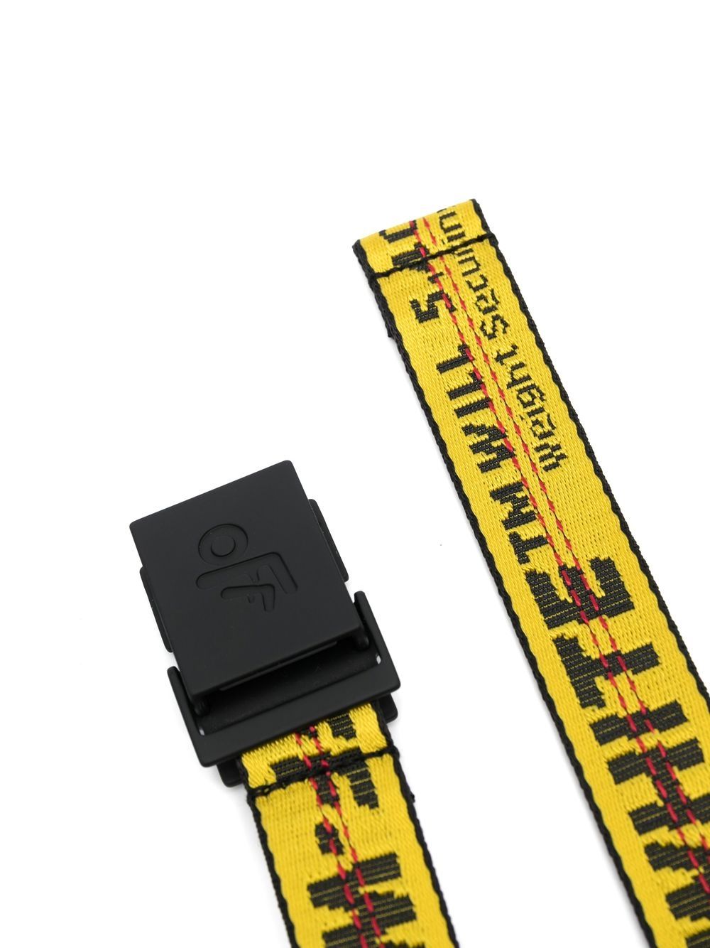 Off-White Kids Riem met logoprint - Geel