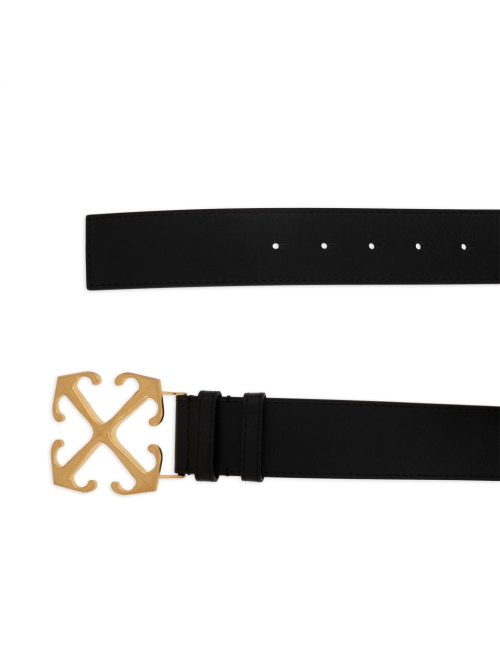 Off-White Leren riem - Zwart