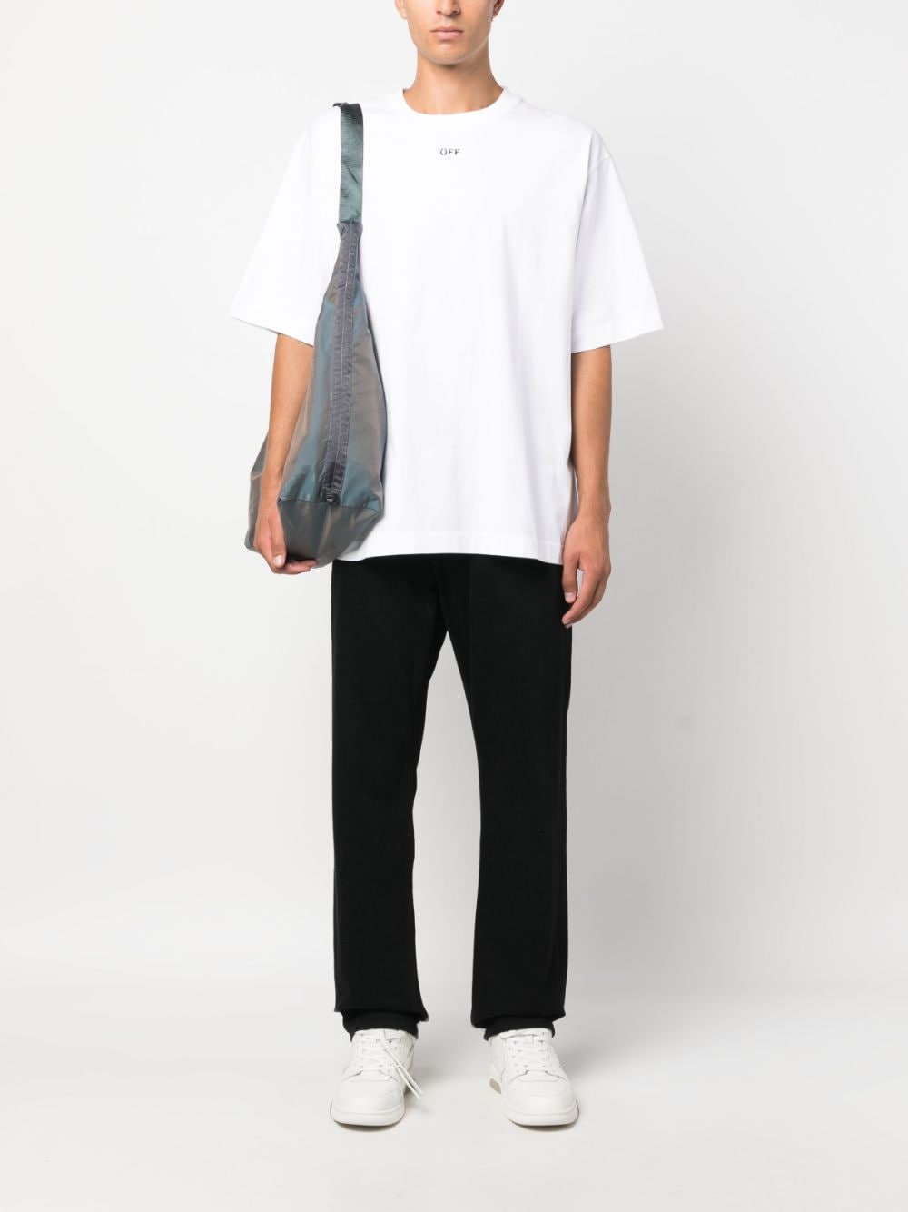 Off-White T-shirt met logoprint - Wit