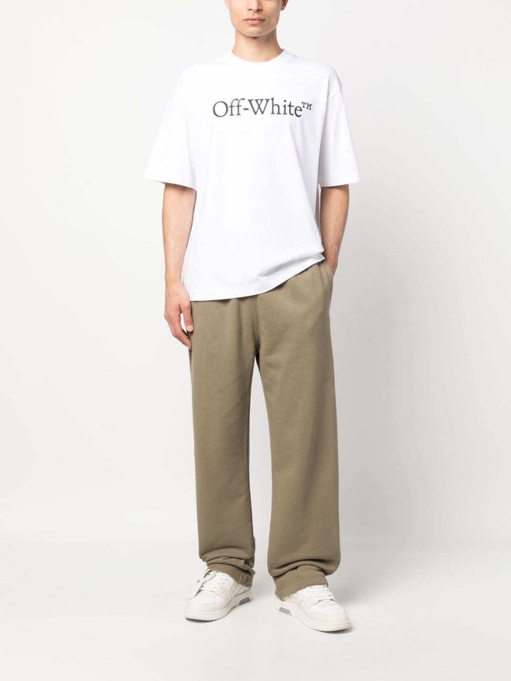 Off-White T-shirt met logoprint - Wit