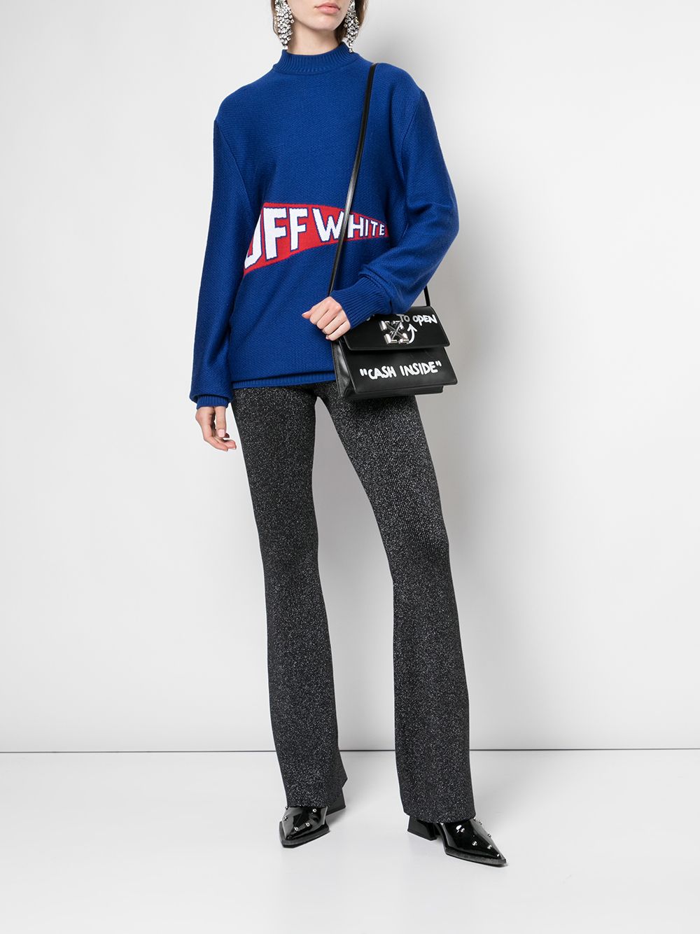 Off-White Trui met logo - Blauw