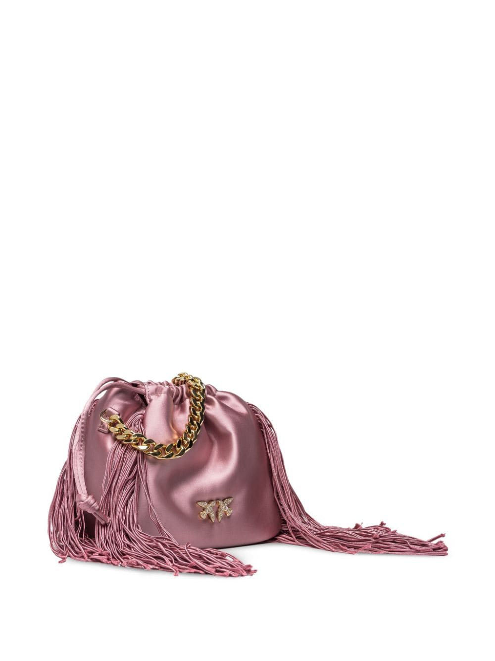 PINKO Atalanta tas met geborduurd logo - Roze