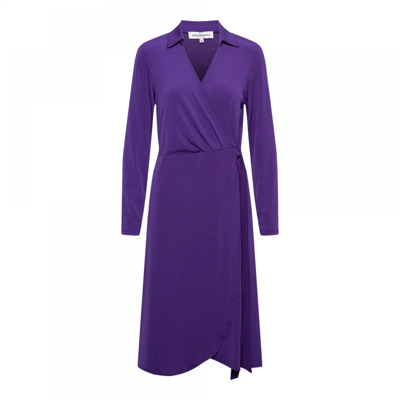 Paarse Wikkeljurk &Co Woman , Purple , Dames