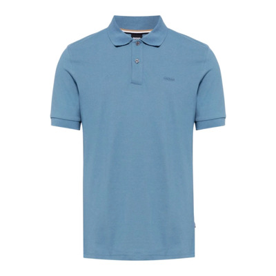 Pallas Twee-Knoop Heren Polo Shirt Hugo Boss , Blue , Heren