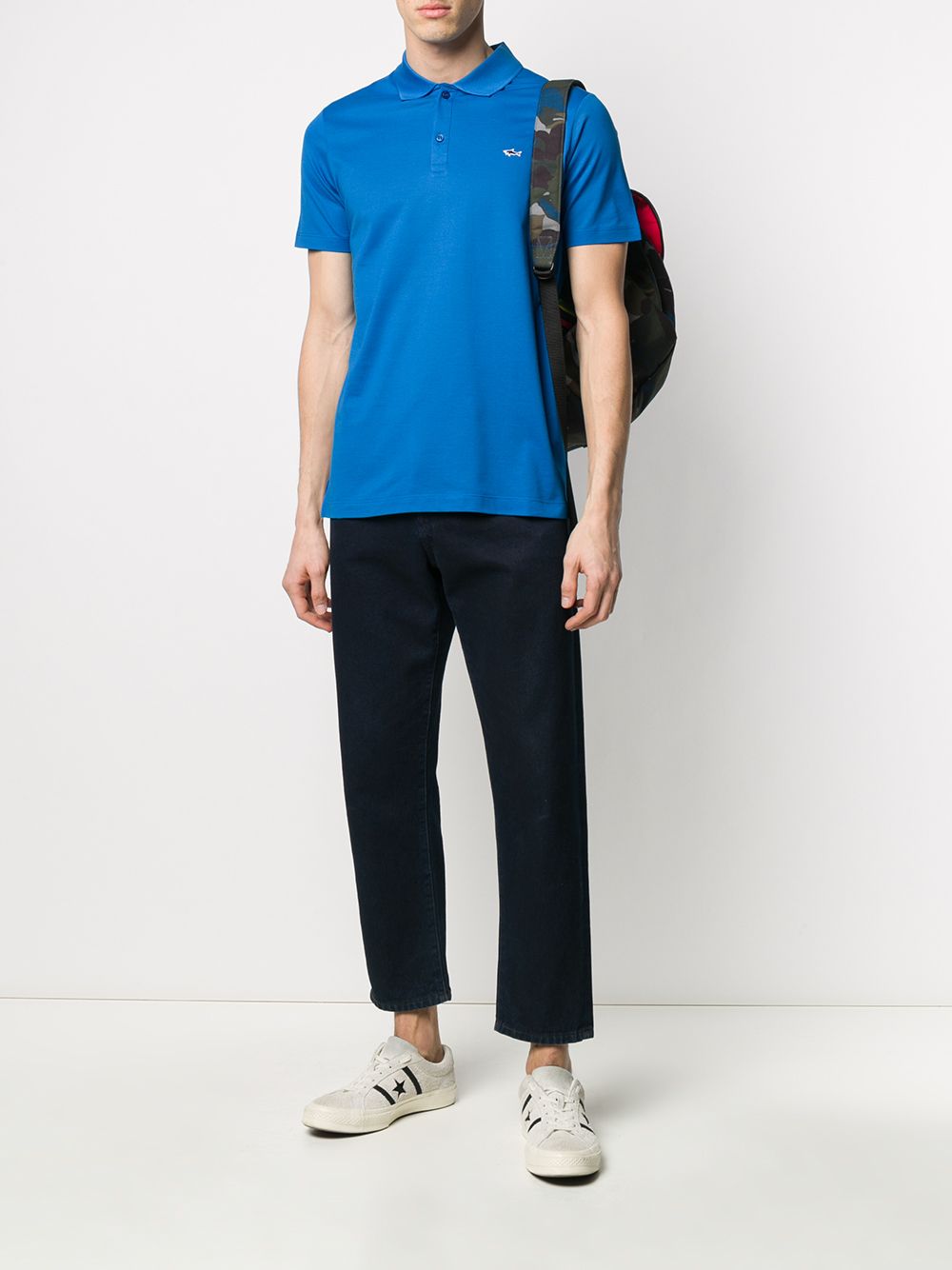 Paul & Shark Getailleerd poloshirt - Blauw