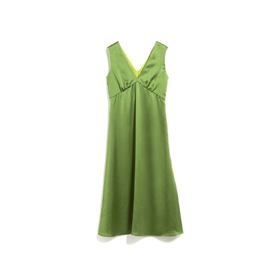 Pistache Satijnen Jurk Max Mara Weekend , Green , Dames