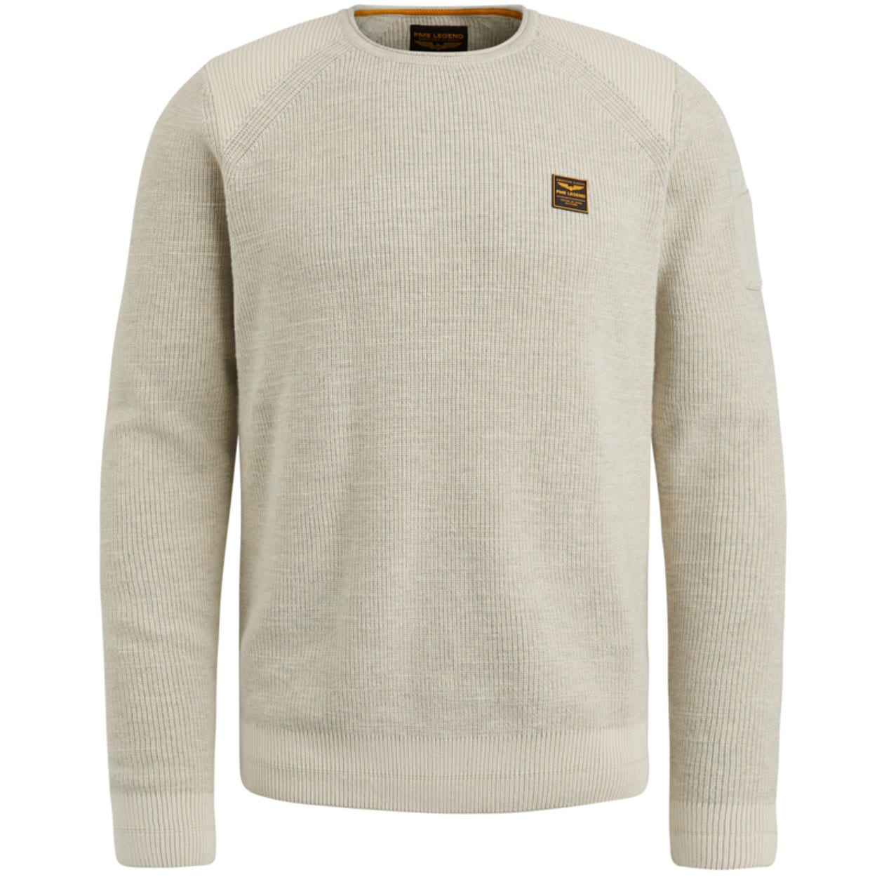 Pme Legend R-neck Cotton Rib Melee Knit