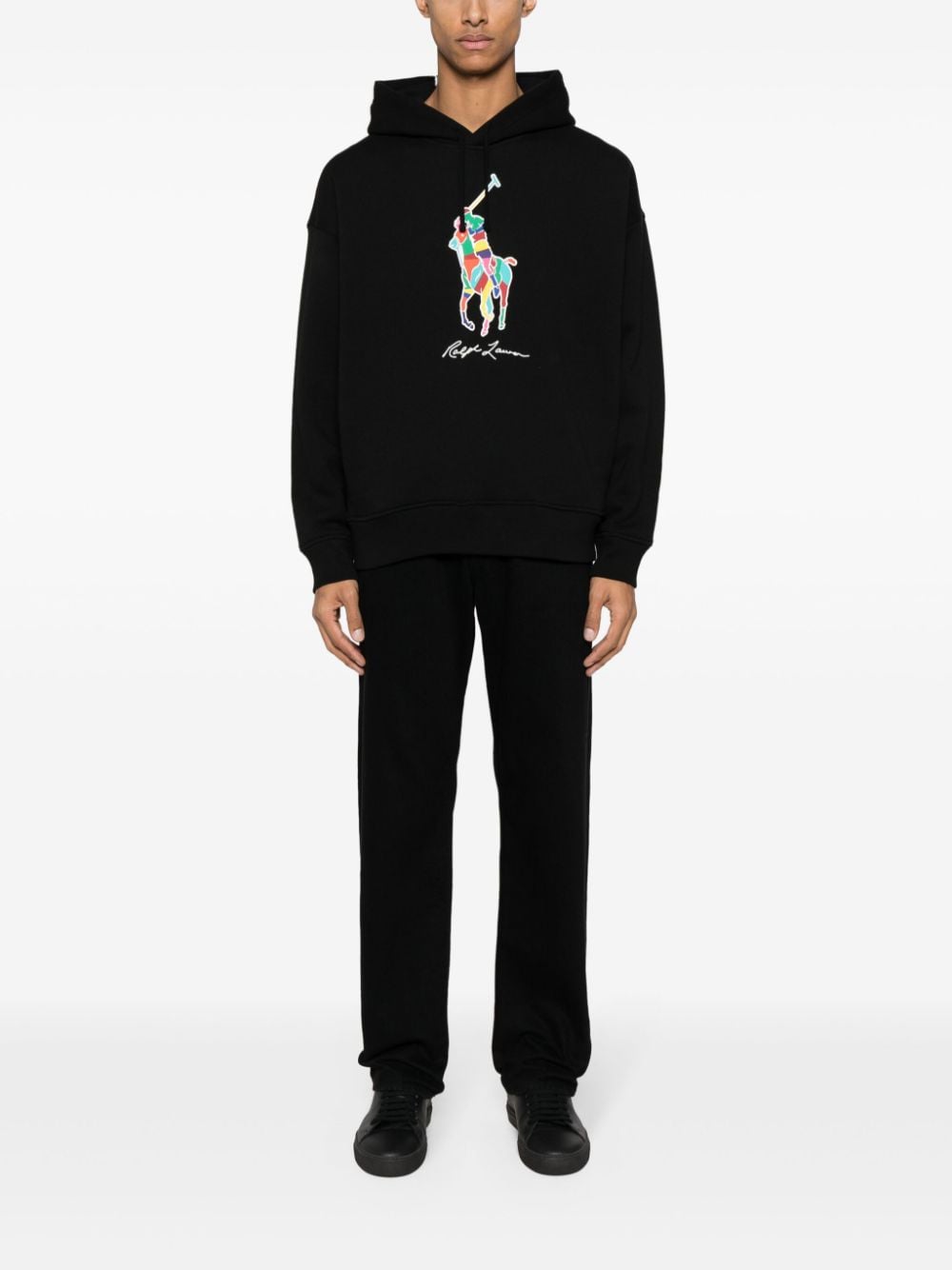 Polo Ralph Lauren Hoodie met print - Zwart