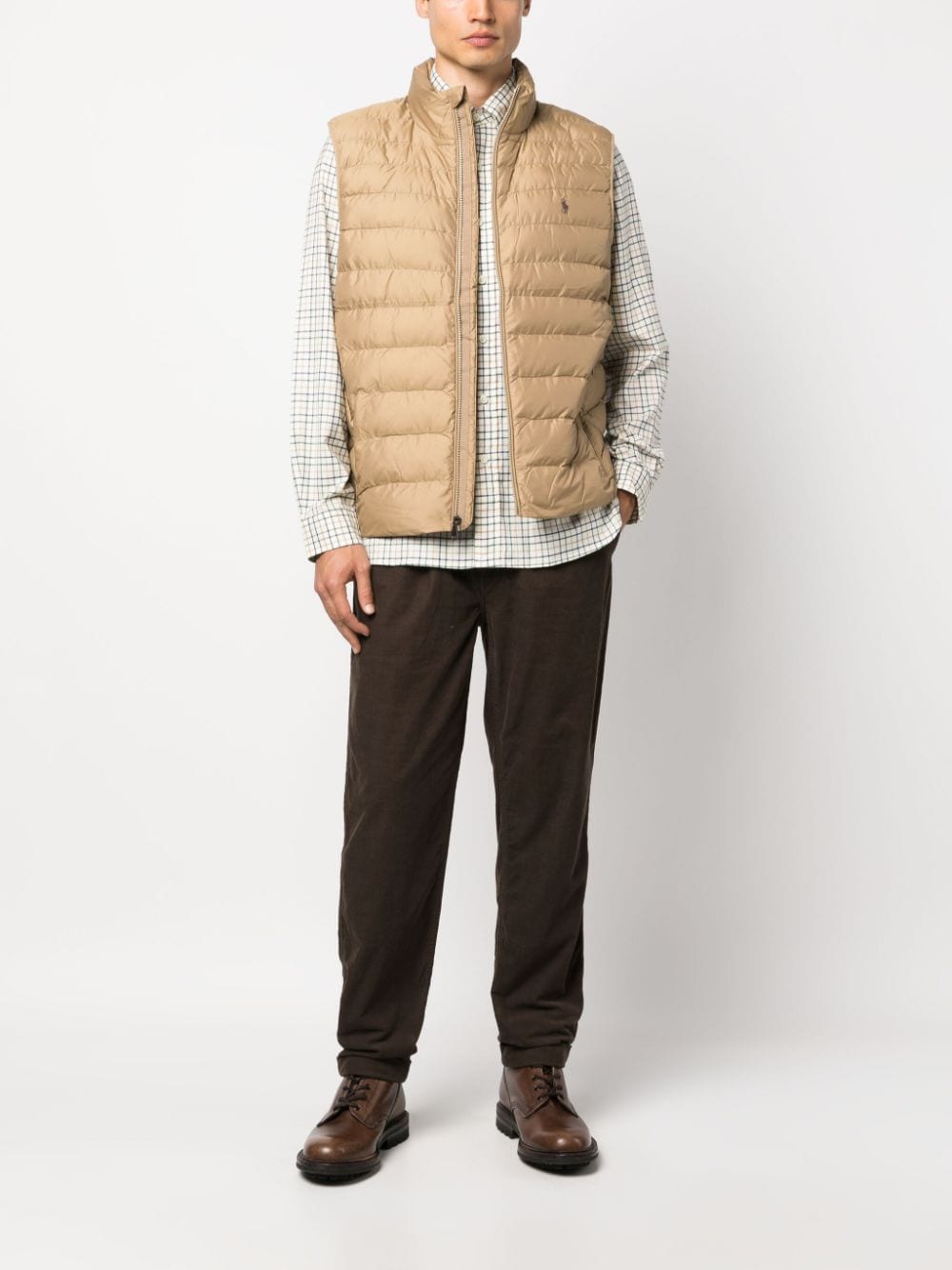 Polo Ralph Lauren Terra bodywarmer met rits - Beige