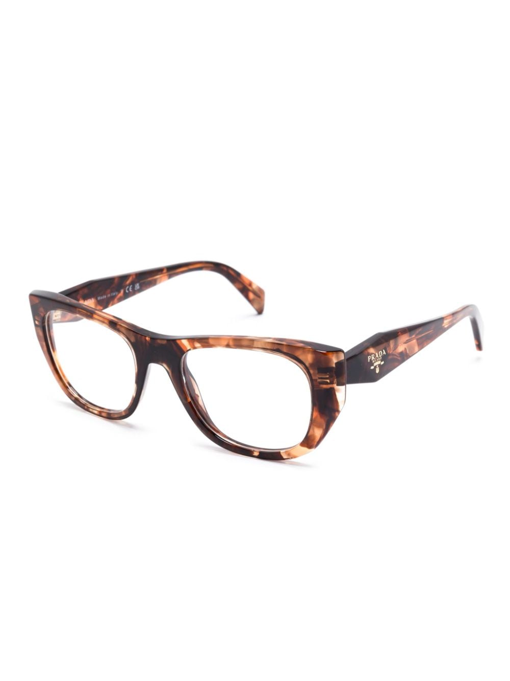 Prada Eyewear Bril met cat-eye montuur - Bruin