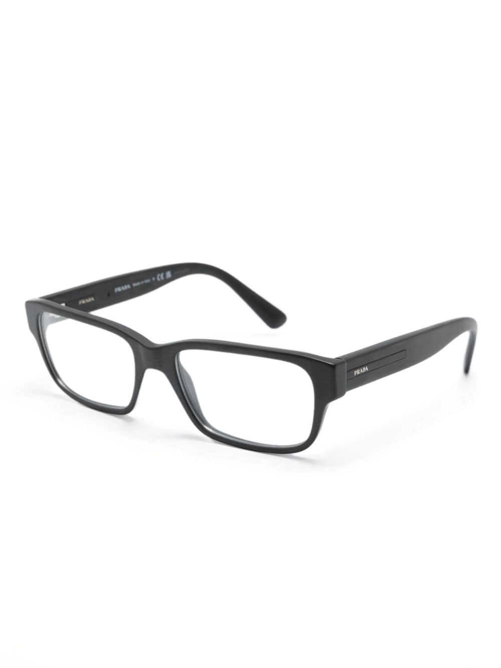 Prada Eyewear Bril met rechthoekig montuur - Zwart