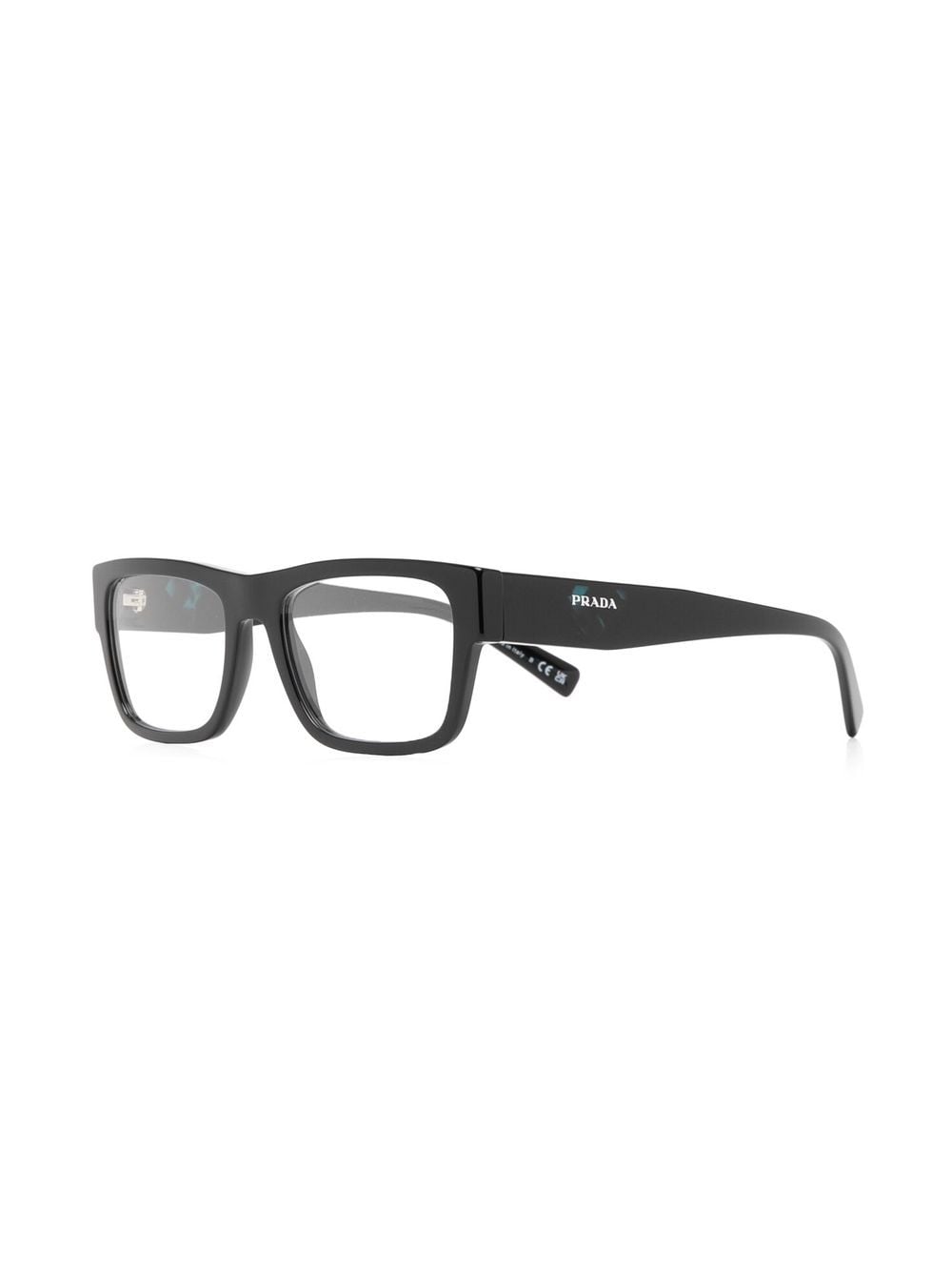 Prada Eyewear Bril met rechthoekig montuur - Zwart