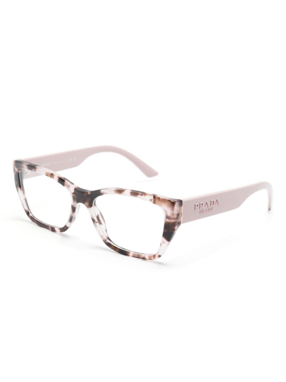 Prada Eyewear Bril met vierkant montuur - Roze