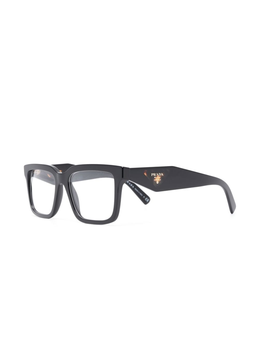 Prada Eyewear PR10YV bril met vierkant montuur - Zwart