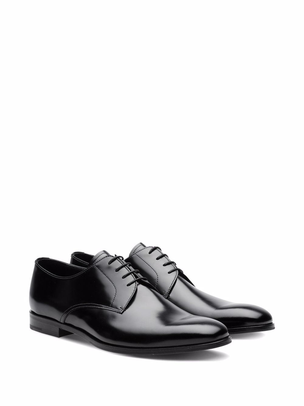 Prada Leren derby schoenen - Zwart