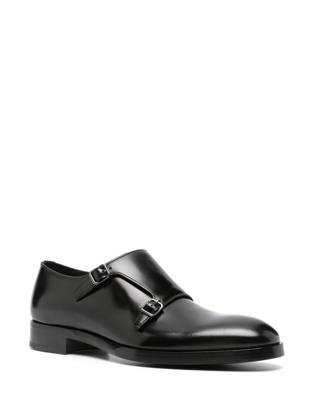 Prada Loafers met dubbele gesp - Zwart