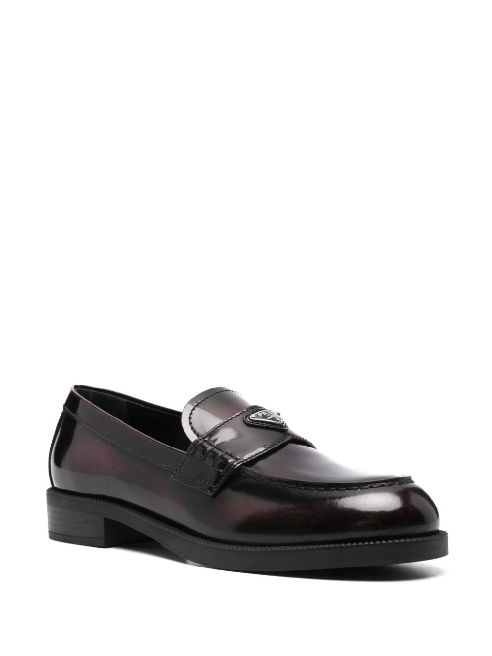 Prada Loafers met logo - Paars