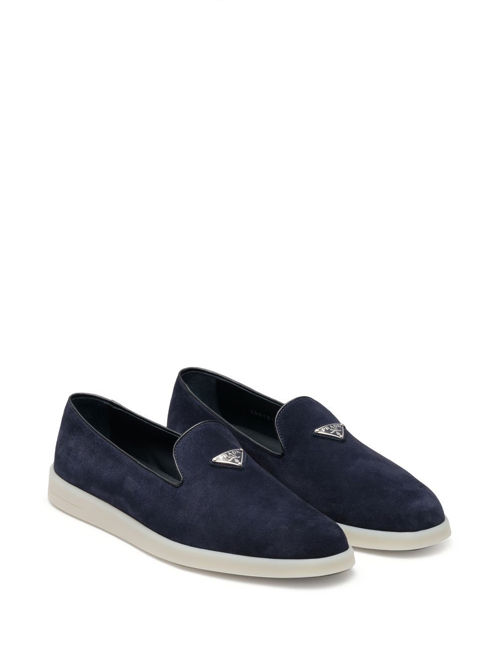 Prada Loafers met patch - Blauw