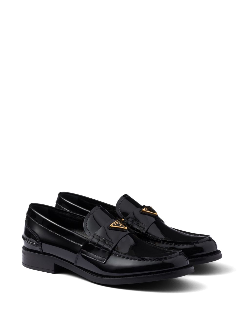 Prada Loafers van lakleer - Zwart