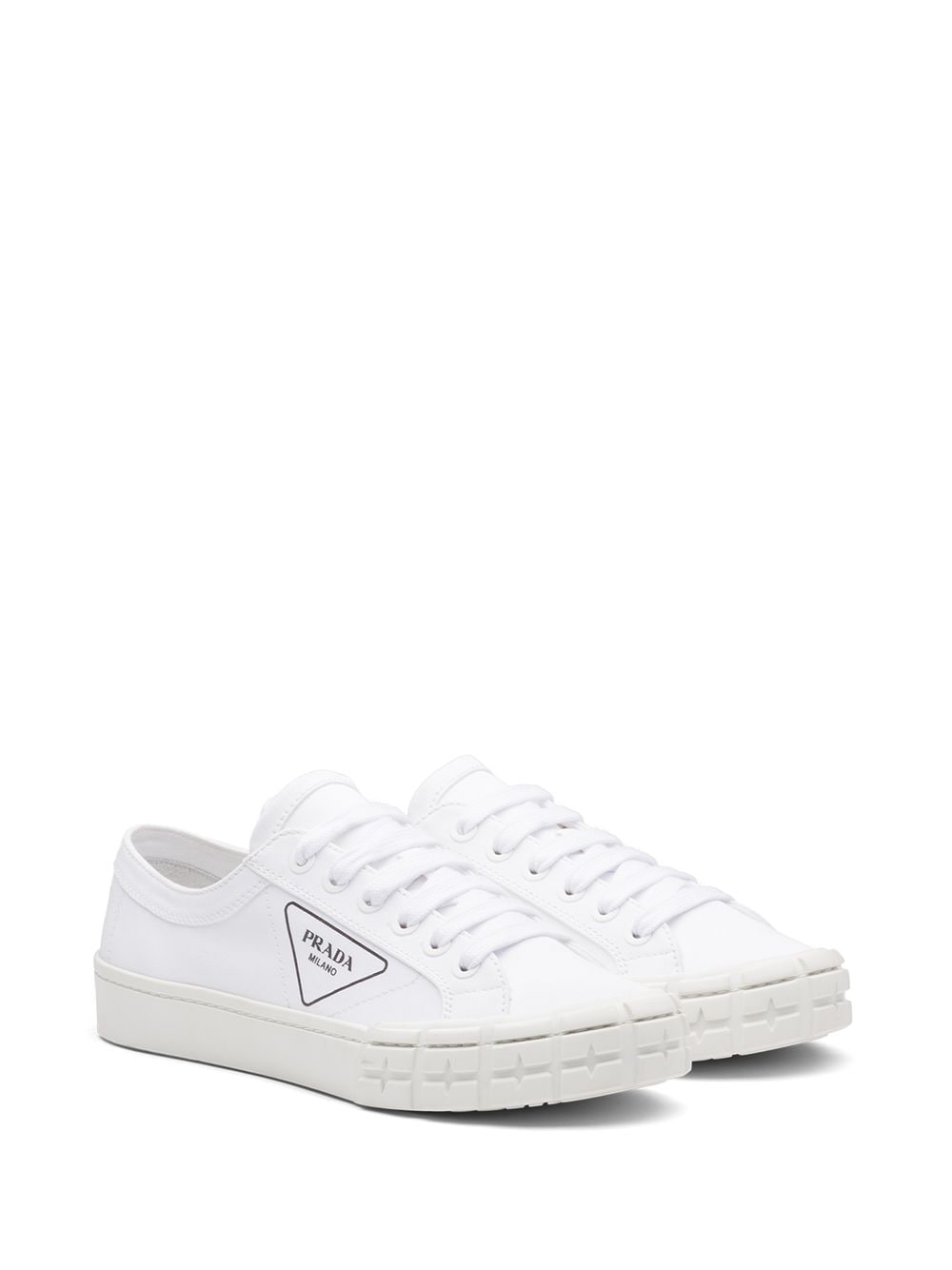 Prada Wheel low-top sneakers - Wit