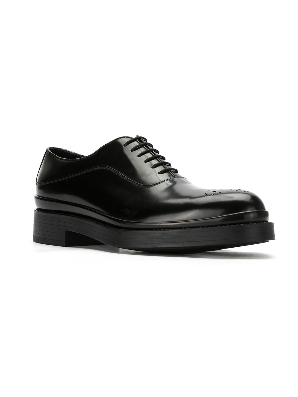 Prada klassieke veterschoenen - Zwart