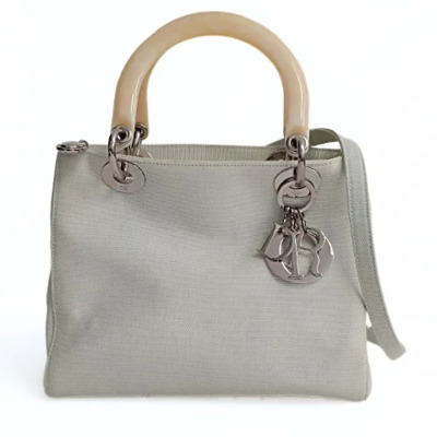 Pre-owned Canvas dior-bags Dior Vintage , Green , Dames